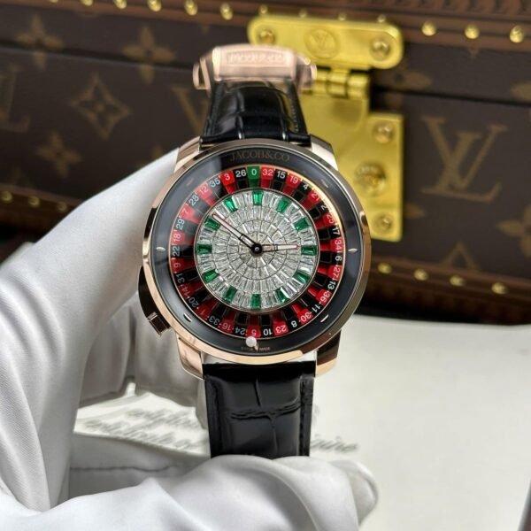 Jacob & Co. Casino Tourbillon Baguette Replica 44mm Strap